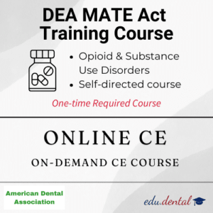 ADA DEA MATE Act Training Course - On-Demand Online CE