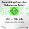 Curso exigido pela DEA - Prescrição segura de substâncias controladas