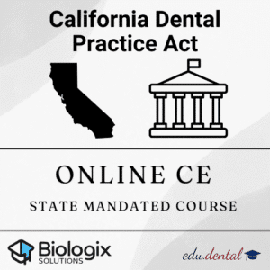 BLX Solutions - California Dental Practice Act - CE Edu Dental